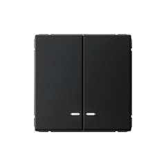 G077 Выкл. 2 кл с инд 10А механизм "ARTGALLERY" карбон GAL1053 (5)  