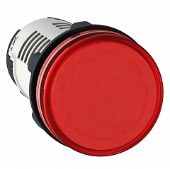 Моноблочная сигнальная лампа, пластик, красный, Ø22, встроенный светодиод, 110...120 V AC XB7EV04GP