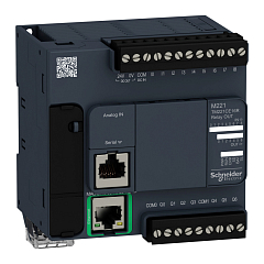 Компактный базовый блок M221-16IO реле Ethernet TM221CE16R