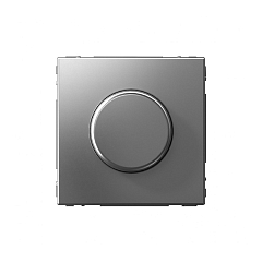 G125 Диммер поворотно-нажимной механизм 400Вт "ARTGALLERY" сталь GAL0923 (1)  