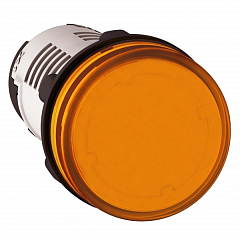 Моноблочная сигнальная лампа, оранжевый, Ø22, встроенный светодиод, 110...120 V AC XB7EV08GP