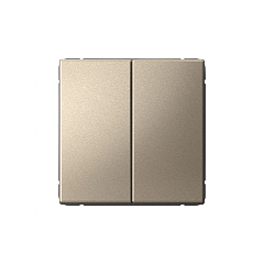 G031 Выкл. 2 кл 10А механизм "ARTGALLERY" шампань GAL0551 (10)  