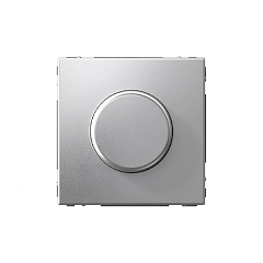 G025 Диммер поворотно-нажимной механизм 400Вт "ARTGALLERY" алюминий GAL0323 (1)  