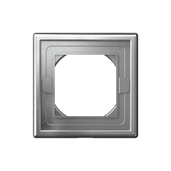 G018 Рамка 1-ная IP44 "ARTGALLERY" алюминий GAL440301 (10)   