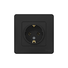 Роз. с/у с з/к б/шт 16А антрацит BLANCA