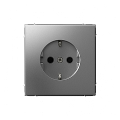 G113 Роз. с з/к с/ш 16А механизм "ARTGALLERY" сталь GAL0945 (5)  