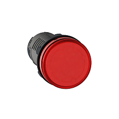 Моноблочная сигнальная лампа, пластик, красный, Ø22, встроенный светодиод, 110...120 V AC XB7EV04GP