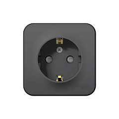 Роз. о/у с з/к з/ш 16А 250В антрацит BLANCA    