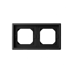 G094 Рамка 2-ная IP44 "ARTGALLERY" карбон GAL441002 (5)   