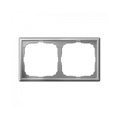 G013 Рамка 2-ная "ARTGALLERY" алюминий GAL0302 (10)    