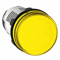 Моноблочная сигнальная лампа, пластик, желтый, Ø22, встроенный светодиод, 110...120 V AC XB7EV05GP
