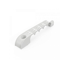 Держатель труб Прямой монтаж односторонний на 5 мест СЕРЫЙ d20 (20/160 ) Промрукав