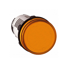 Моноблочная сигнальная лампа, пластик, оранжевый, Ø22, встроенный светодиод, 230…240 V AC XB7EV08MP
