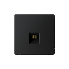 G078 Роз. комп. RJ45 6A механизм "ARTGALLERY" карбон GAL1086 (5)  