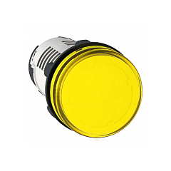 Моноблочная сигнальная лампа, пластик, желтый, Ø22, встроенный светодиод, 110...120 V AC XB7EV05GP