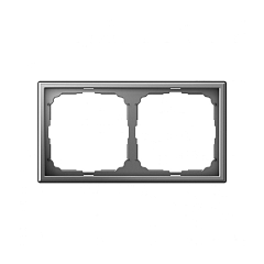 G116 Рамка 2-ная "ARTGALLERY" сталь GAL0902 (5)    