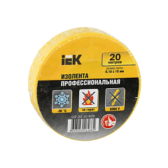 Изолента 0,18х19 мм желтая 20 метров IEK E-PRO